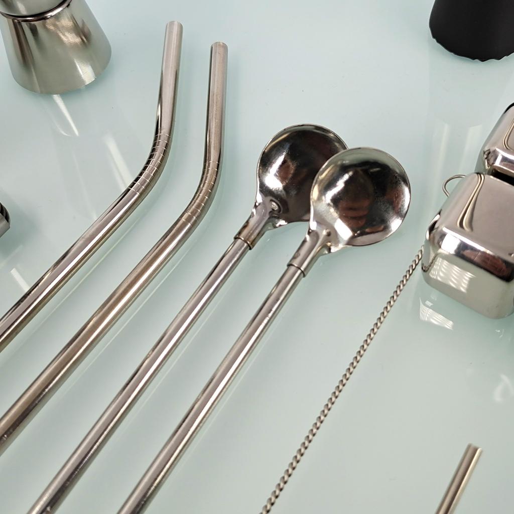 Набор бармена из нержавеющей стали, 22 предмета, шейкер для коктейлей, дозатор, мерный стакан, инструмент для бармена