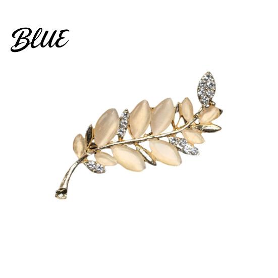 Decorative Brooch Pin Retro Style Leaf Floral Design Lapel