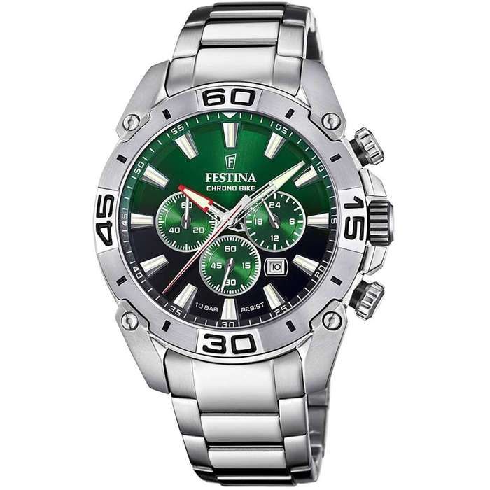 Montre - Festina - F20543/3 - Chronographe - Cadran vert - Étanchéité 100m