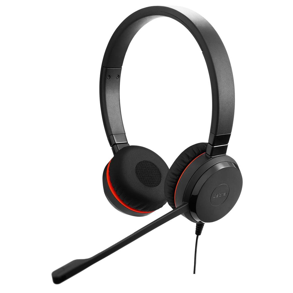 Jabra Evolve 20 SE MS Stereo USB Бинауральная гарнитура USB Наушники с микрофоном MS Стерео подключение Шумоподавление Удобная кожаная подушка