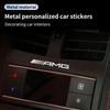 WHJ6 3D Metal Car Emblem Letter Decorative Stickers Badge Decal For Mercedes Benz AMG W204 W205 W203 W211 W201 W210 GLE GLC GLS CLA