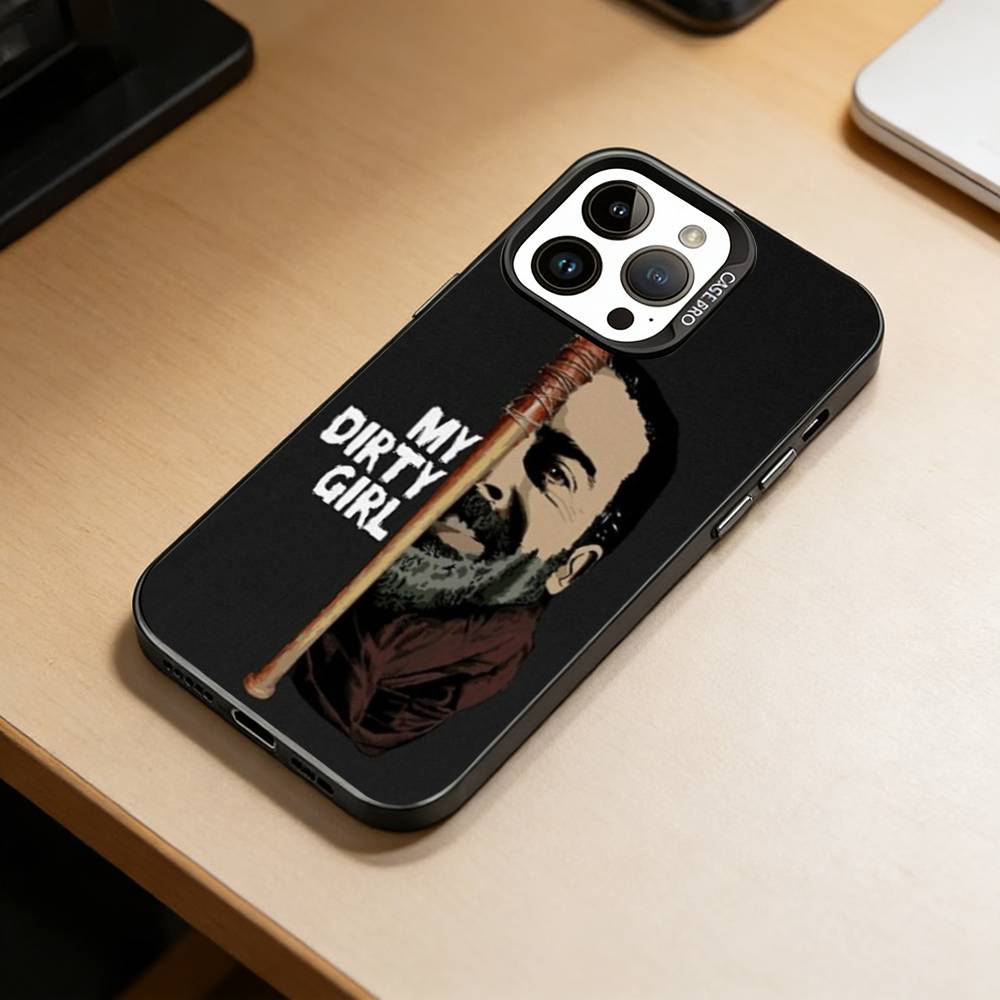 TWD-W-Walking D-Dead Phone Case For iPhone 17,16,15,14,13,12,11 Plus,Pro Max,XS,Colored Silver Plated Inside Cover