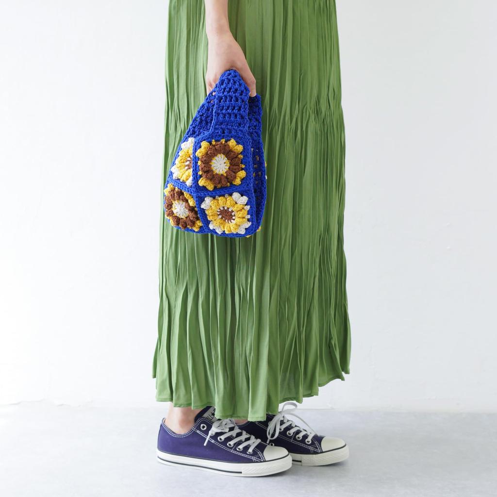 Raw Wool Itohenlab Knitting Kit Puff Corn Motif Bag #10-3 (small)