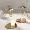 Candle Holder Spinning Candle Rotary Holder Carousel Candle Spinner Candle Stick Holder Tray