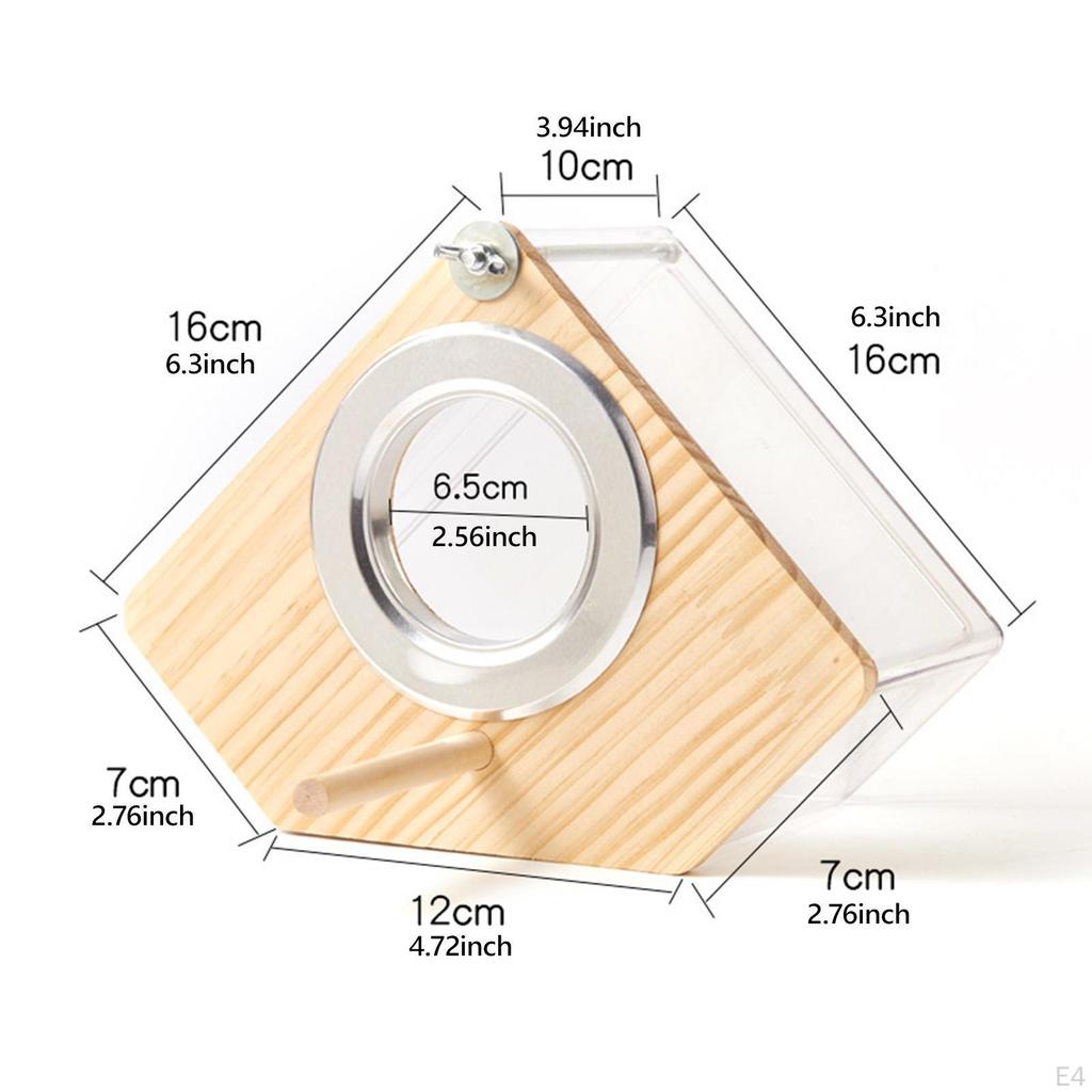 Домик для разведения птиц, Прозрачные удобные аксессуары, Гнездовой ящик для попугаев, Попугаи