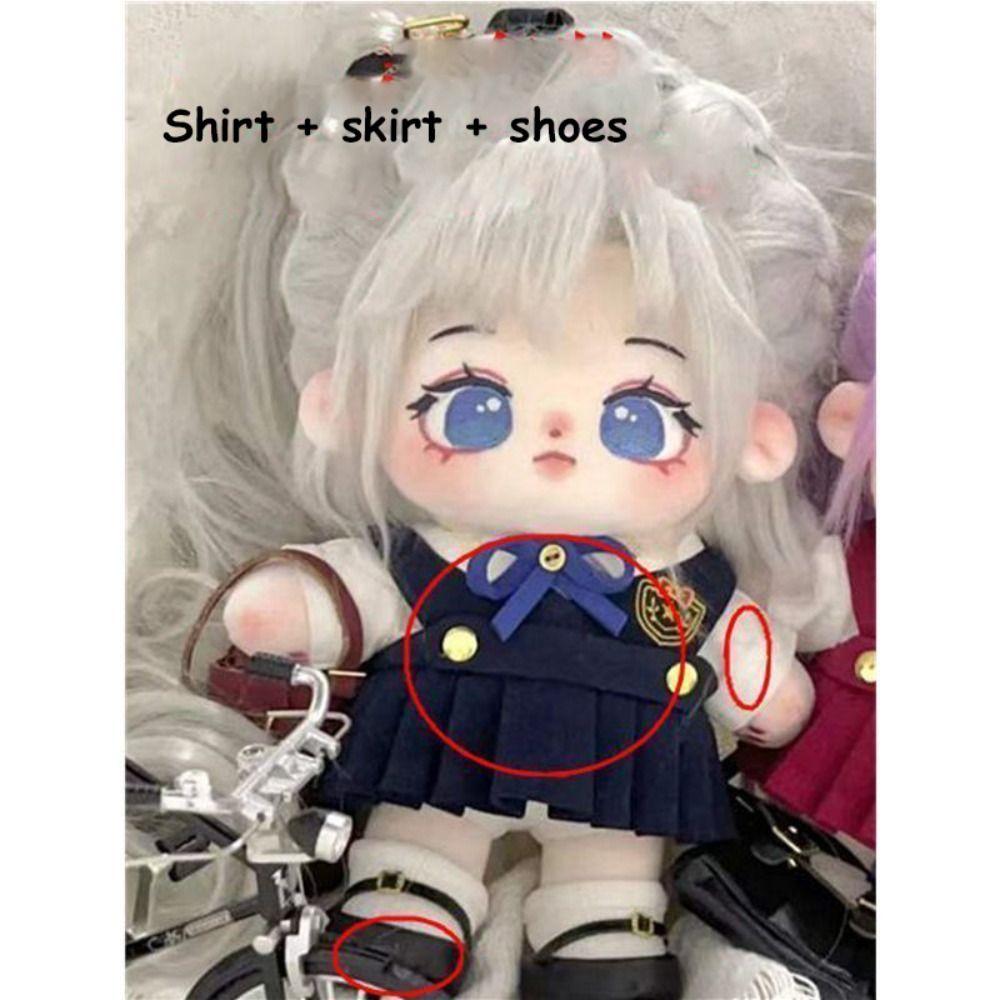 Красивая одежда для 20-сантиметровой хлопковой куклы, модная толстовка, трендовый K-pop наряд для плюшевых кукол