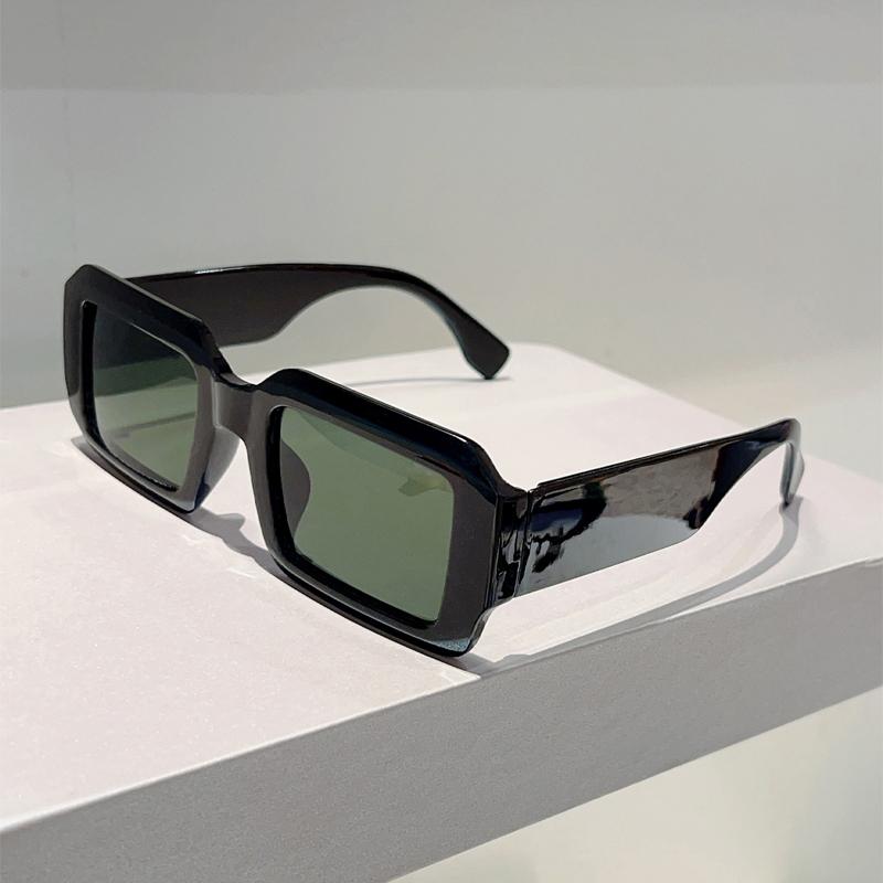 Прямоугольные Солнцезащитные Очки Мужские Модные Уличные Повседневные Очки Женские Трендовые Дизайнерские Роскошные Брендовые Пляжные Отпускные Декоративные Солнцезащитные Очки