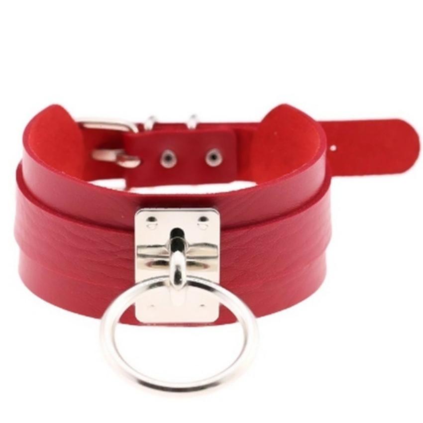 Крутое колье большого размера, фетиш, серебро/золото, круглое металлическое ожерелье в стиле панк, ретро, ​​кожаный воротник, связывание, БДСМ, ожерелье