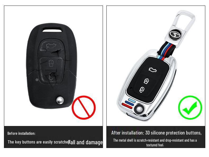 Southeast Lingzhi V5/V6 Key Cover: Metal Shell with Buckle