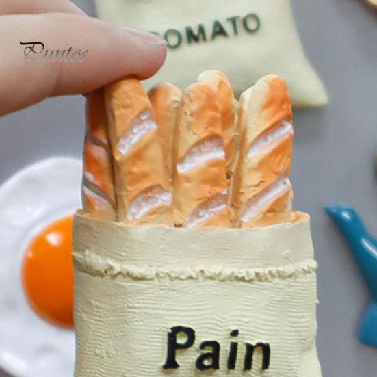 3D-магнит на холодильник с имитацией еды, мультяшная жареная яичница, дуриан, рожок мороженого, томат, хлебопечка, кружка для кофе, магнит на холодильник для домашнего офиса, кухни