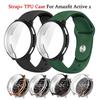 Protector Cover Case and Silicone Strap for Amazfit Active 2 Active2 Sport Wristband with TPU Case