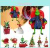 Whimsical Grinch Acrylic Christmas Tree Ornament Adorable Cartoon Car Decor Piece