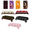 Halloween Tablecloth Spooky Ghost Printed Plastic Tablecloth Waterproof Indoor Outdoor
