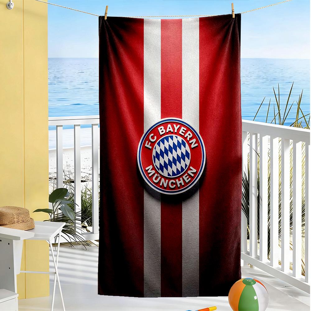 Bayern Munich Beach Towel Soft Durable Quick-Dry Comfortable Lightweight Suitable for Sports, Travel, Swimming, Yoga, Bathroom, Beach, And Pool