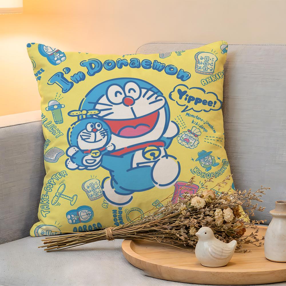 Cushion Cover Linen SkinFriendly Soft Decorative Case for Sofa Home Decor Kwaii Anime DDSoraemoSn Pillow cover