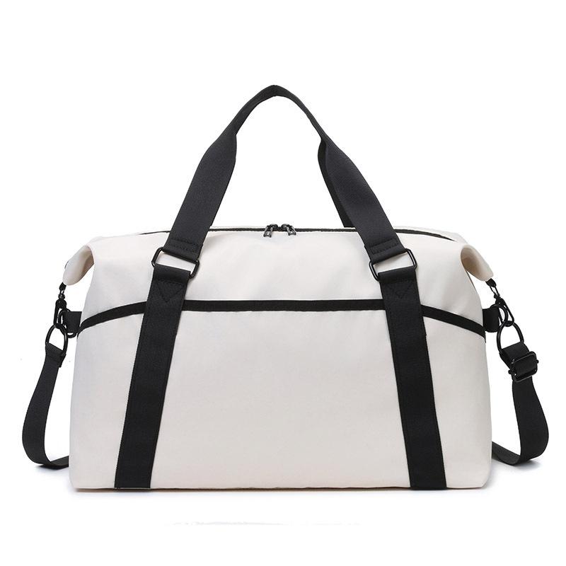 Простая и повседневная большая вместимость, много карманов, можно использовать для ручной сумки с рычагом, влагонепроницаемая и с разделением, спортивная сумка для фитнеса с контрастными цветами