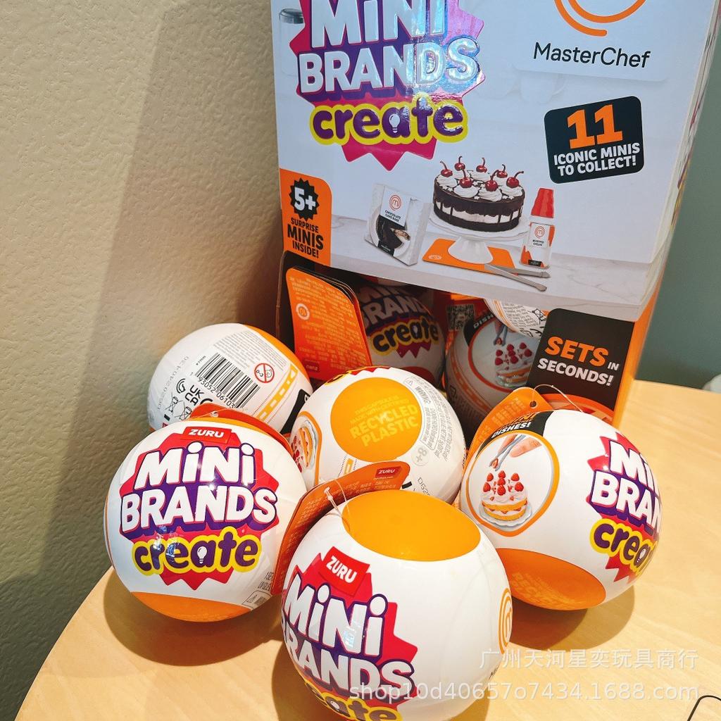 Zuru Mini Brands Создай Мини-Мастершеф Сюрприз Слепой Шар 11 Иконических Кулинарных Тематических Коллекционных Мини-Игрушек Подарки