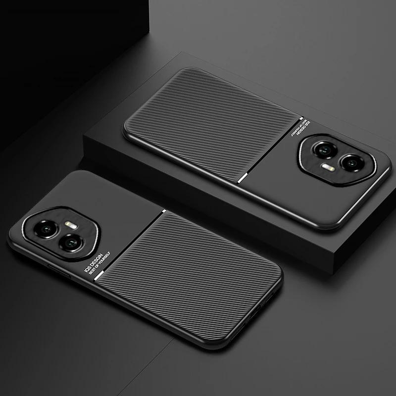 Автомобильный магнитный текстурный чехол для телефона для Honor 400 Pro Мягкий силиконовый противоударный защитный чехол на заднюю панель для Huawei Honor 400 Lite