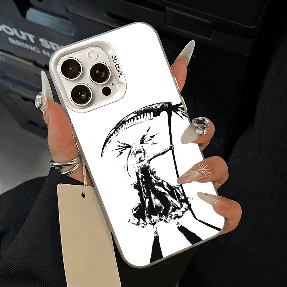 Чехол для телефона Anime-S-Soul -E-Eater Для IPhone 17 Air 16 15 14 13 12 11 Pro Max Белый Серебристый Жесткий Чехол