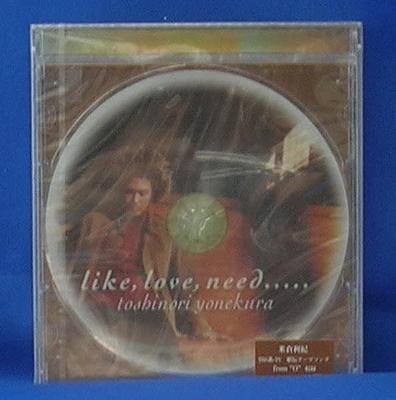 CD ТОСИНОРИ ЁНЕКУРА - like,love,need.... PICL0029 Япония ОбиЯпонский Поп/Рок Б/У