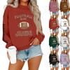 Women's Casual Fashion Round Neck Long Sleeve Halloween Printed Sweatshirt