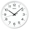 Seiko Clock Wall Clock, Radio Controlled, Analog, Metal Frame, White, Diameter 270 x 48mm, KX268W
