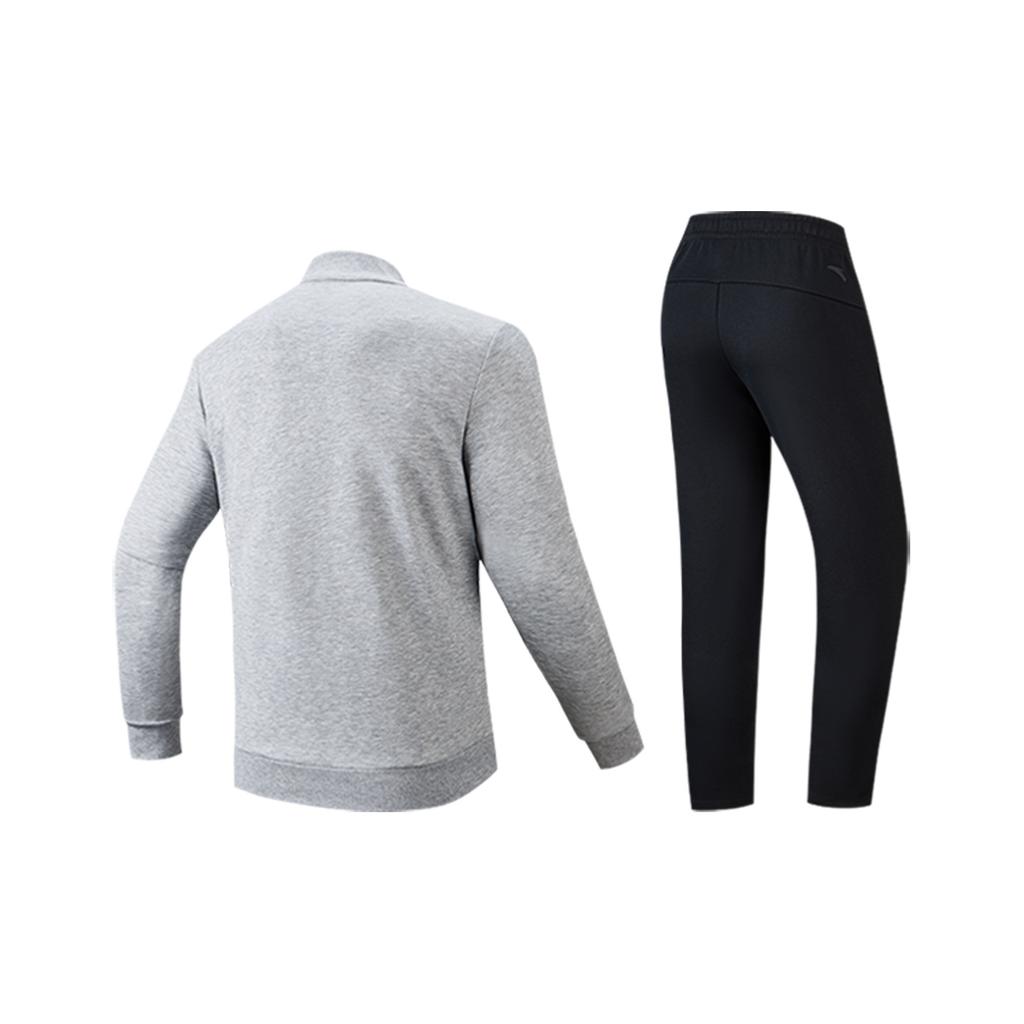 Anta Тренировки на открытом воздухе Городские поездки Кампус Универсальный Простой Удобный Застежка-молния Воротник-стойка Структурированный Вязаный Повседневный Спортивный костюм Мужской костюм 952617202-1