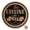 Les Trésors De Lily [A3392] - Подставка для столовых приборов из мешковины La Cuisine du Chef черно-бежевого цвета - 38 см
