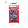 Allsome 10pcs Mini Spanner Wrenches Set Hand Tool Key Ring Spanner Explosion-proof Pocket British/Metric Type Wrenches
