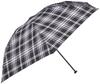 Umbrella Folding Umbrella Taffeta UV Check Black Rib 55cm [Macintosh Philosophy] Yarn-dyed Women's 21-431-10843-02 Length Approx.