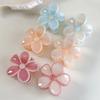 Creamy Jelly Color Flowers Hair Claw Spring/summer New Hair Clip for Women Girl Elegant Hairpins Crab Barrettes Hair Accessories