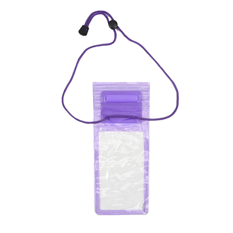 1PC Men's And Women's PVC Mobile Phone Waterproof Bag Transparent Touch Screen Cycling Phone Bag Neck Hanging Rainproof Swimming Bag