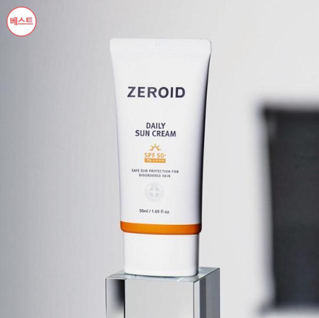 ZEROID Daily Sun Cream 50ml – Gentle Mineral Sunscreen for Sensitive Skin