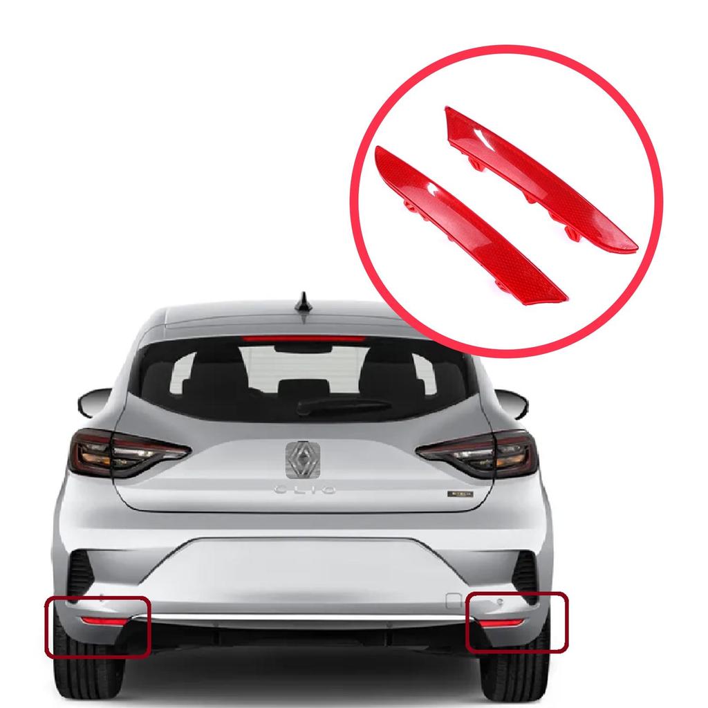 BSP1171 Задний правый левый боковой отражатель бампера для Renault Clio MK5 BF B7 2019-On 265602442R 265651206R