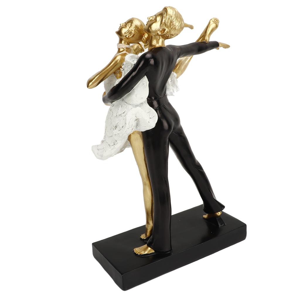 Романтическая пара танцует скульптура украшение смола элегантная пара балерина статуэтка статуэтка