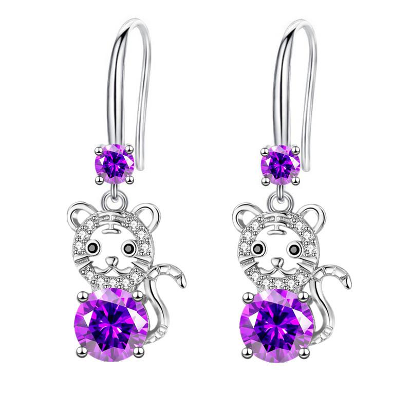 Серьги женские Senior Sense Zodiac Tiger Серьги длинные Senior Sense Temperament Ear Hooks