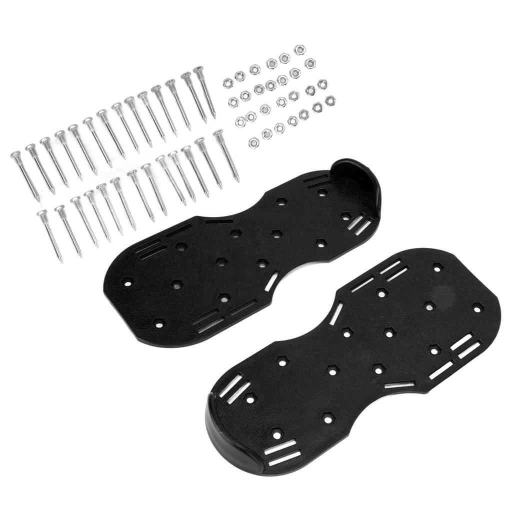 Шипованные ботинки для газона, треугольные ремешки с пряжками, аэратор для газона, шипованные ботинки, скарификаторы для сада, черные