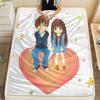 1 шт. Фланелевое одеяло с принтом «Kimi ni Todoke», Высококачественное, Для всех сезонов, Декор для дома, Тепло и уют, Идеально для рождественских подарков