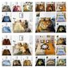 Unique Design Lions Painting Bedding Cover Set Animals Home Bedclothes Newly High Quality Pillowcase Quilt Cover