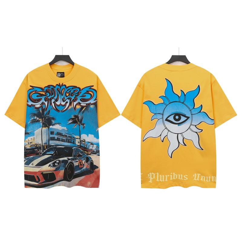 2025 Unisex Loose Fit Graphic Tee Hip Hop Streetwear Cotton T-Shirt Couples