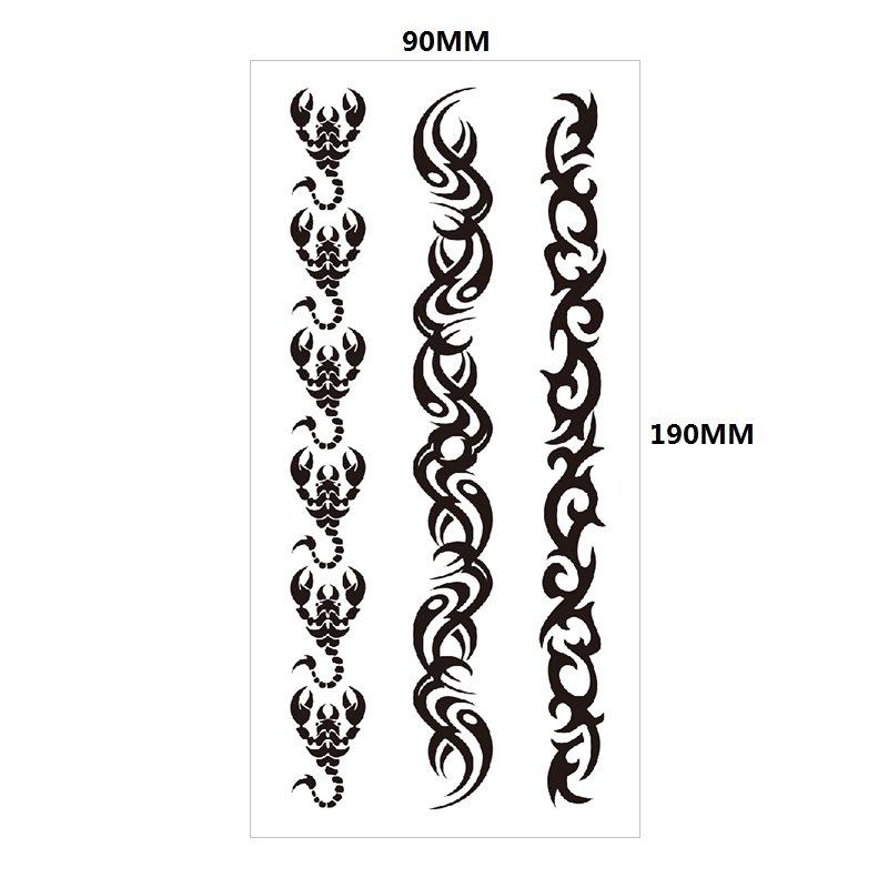 Английский Татуировка Наклейка Перо Красная Губа Тотем Рука Круг Набор Моделирование Водонепроницаемый Татуировка Наклейка