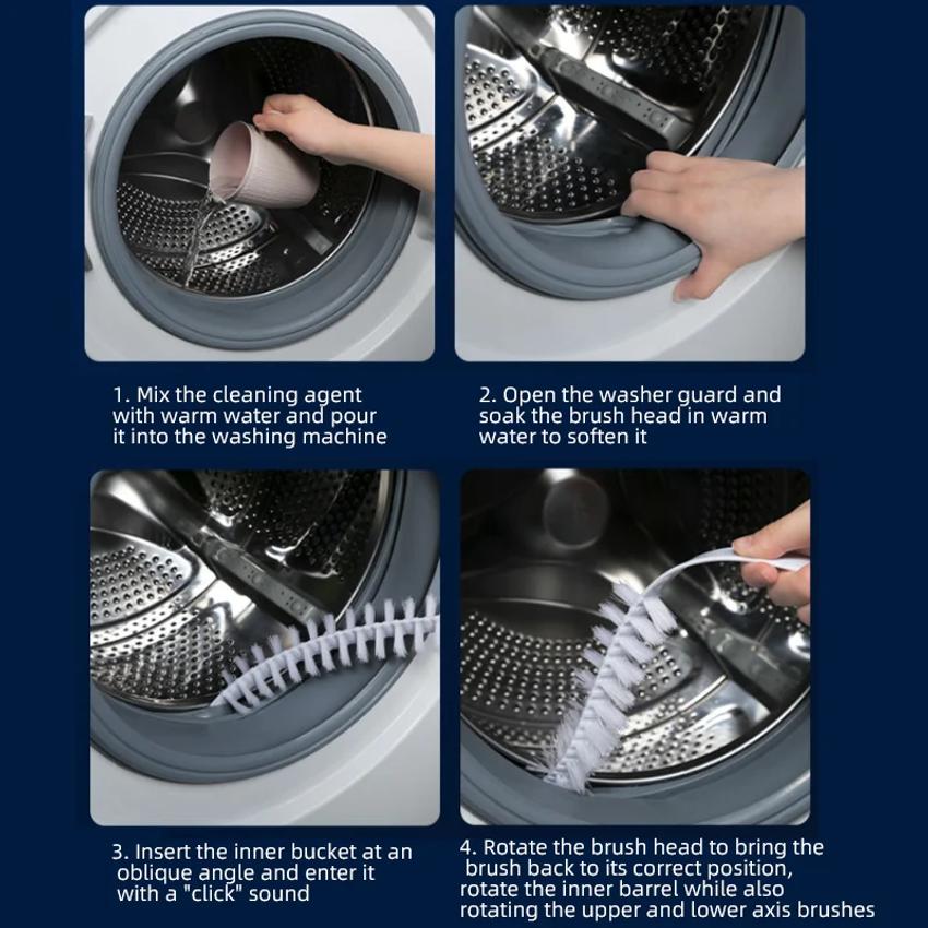 Инструменты для чистки щель щетка барабан щетка для внутренней стенки чистящие средства щетка для стиральной машины упругие щетки бытовые аксессуары