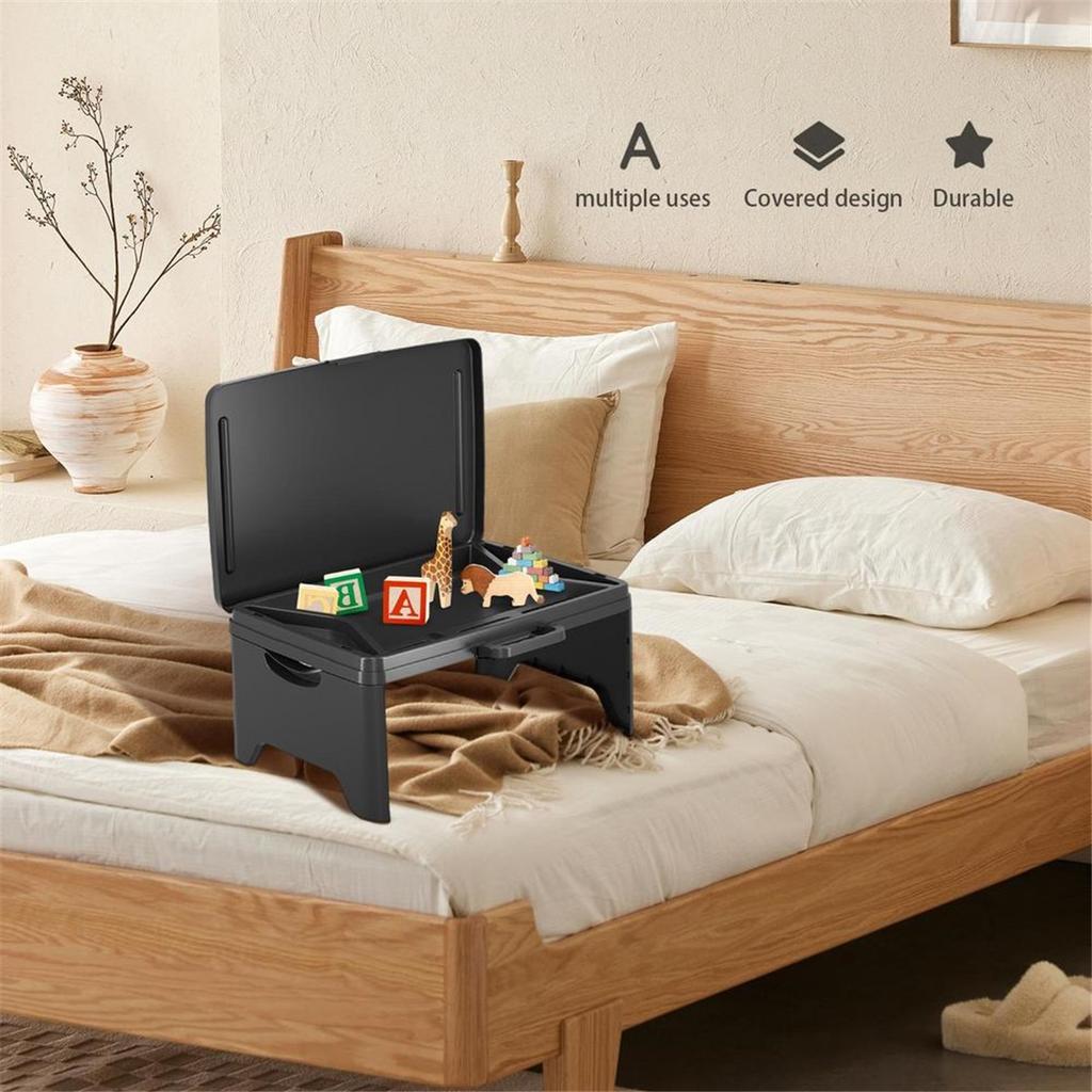Car Foldable Lap Desk Portable Office Laptop Desk Space-Saving Snack Drink Storage Tray Table Kids Reading Desk Car Accessories