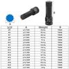 1Pcs Durable Metric 1/2 Inch Shank Electric Drill Adapter 78mm Length Cr-Mo Steel 12 Point Torx M5-M19 Long Bit Wrench