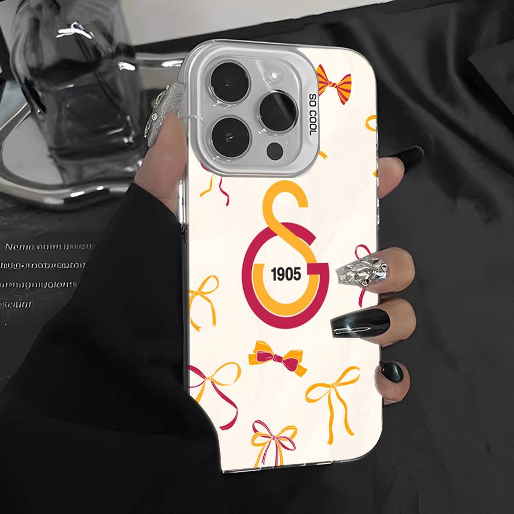 Футбольная команда Галатасарай Цветной Чехол для Телефона Для IPhone 17 16 15 14 13 12 11 Pro Max Plus Pro Корпус