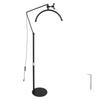 16in 20W LED Beauty Floor Light Half Moon Shaped 3000K‑6000K Adjust Angle Eyelash Extension Lamp