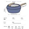 COOKER KING 28cm Non-stick Die-Cast Flat Bottom Stir-fry Pan