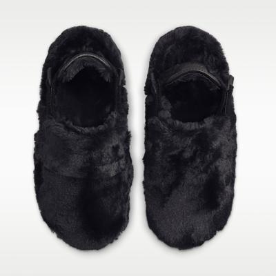 Женские клоги Nike Wmns Calm Mule SE 'Triple Black Fur'