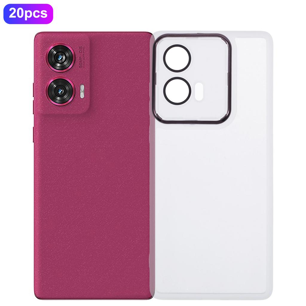 Bulk Purchasing 20Pcs For Motorola Edge 50 Fusion 5G Case Electroplated Camera Frame TPU Phone Cover Precise Cutouts