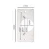 Stainless Steel Cabinet Hinge Repair Plate Kit